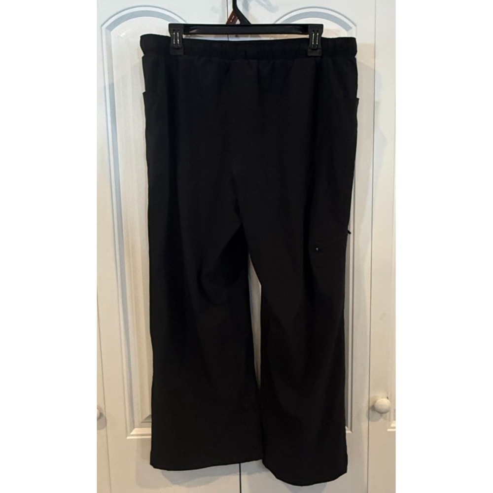Champion Women's XL Black Performance Pants Cropped Ankle Athletic Stretch Zip P